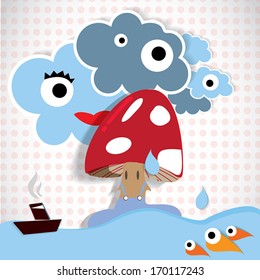 mushroom on the water