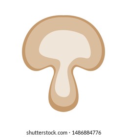 mushroom on white background vector ilustration