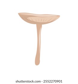 Mushroom on a white background vector illustration.