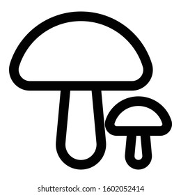 
Mushroom Outline bold Vector Icon which can be easily modified or Edited
