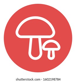 
Mushroom Outline bold Vector Icon which can be easily modified or Edited
