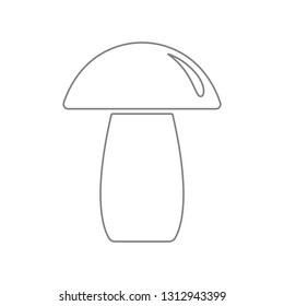 Mushroom. Outline. Vector icon.