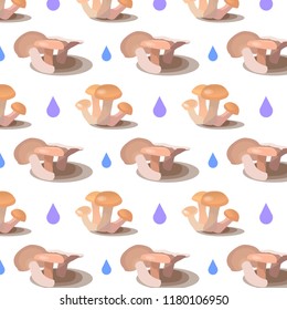 mushroom pattern and drops