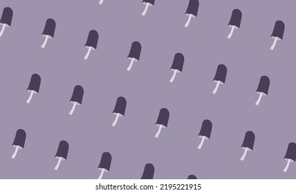 Mushroom Pattern Purple Vectorial Digital Art