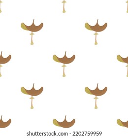 Mushroom pattern seamless background texture repeat wallpaper geometric vector