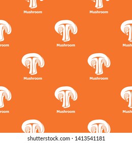 Mushroom pattern vector orange for any web design best