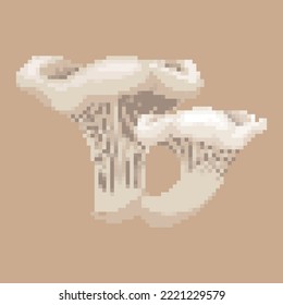 Mushroom Pixel Art 64bit Retro