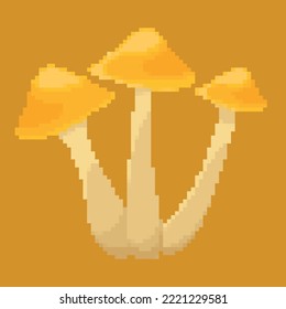 Mushroom Pixel Art 64bit Retro