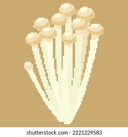 Mushroom Pixel Art 64bit Retro