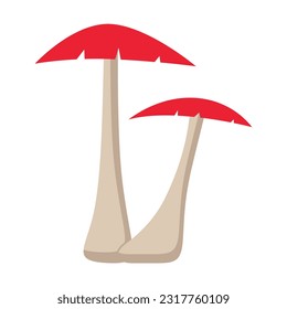 mushroom plant theme design illustration