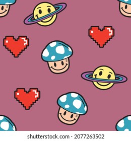 mushroom playing games having fun with his friends