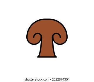 Mushroom premium line icon. Simple high quality pictogram. Modern outline style icons. Stroke vector illustration on a white background. 