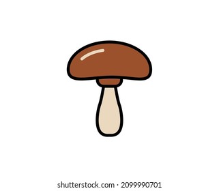 Mushroom premium line icon. Simple high quality pictogram. Modern outline style icons. Stroke vector illustration on a white background. 
