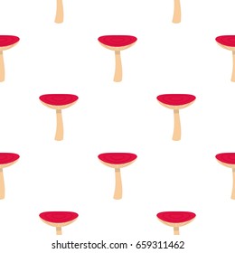 Mushroom russet pattern seamless flat style for web vector illustration