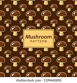 Mushroom seamless pattern