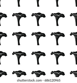 Mushroom seamless pattern vector illustration background