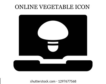 Mushroom search icon. Editable Mushroom search icon for web or mobile.