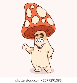 Mushroom Set Cute Illustration Design