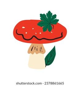 Mushroom set vector illustrations