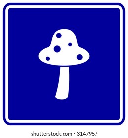 mushroom sign