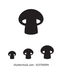 Mushroom silhouette icon