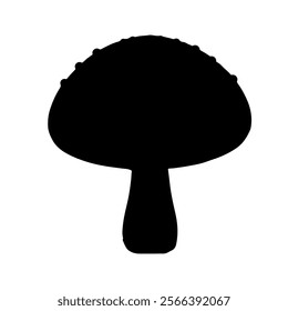 Mushroom silhouette vector icon sign symbol illustration design.
