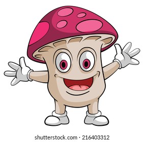 Mushroom Smile Character