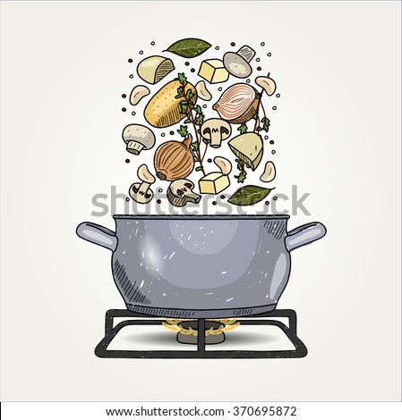 Image result for mushroom soup cartoon