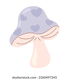 mushroom spring icon isolated style