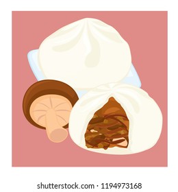 Mushroom Steam Bun