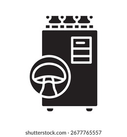 mushroom Sterilization color flat icon for digital and print projects.  Minimal clean icons for apps and websites. Modern simple icons for UI UX and branding