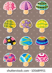mushroom stickers