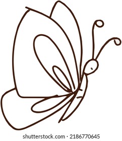 Mushroom stickers insects snail forest hand drawn set of separate elements cute cartoon coloring doodle