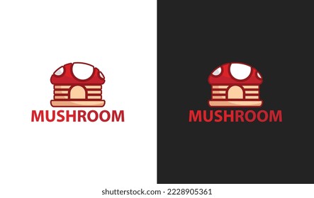 mushroom store logo simple design