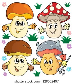Mushroom theme collection 2 - vector illustration.