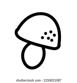 Mushroom, toadstool on a white background. Hand-drawn for the background of wild mushrooms.