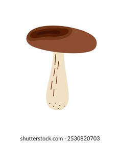 Champiñón, taburete de sapo de temporada de Halloween Ilustración vectorial de hada no comestible, Clipart de setas de fantasía mágica vacaciones de otoño simple dibujo de dibujos animados dibujado a mano minimalista, símbolo de brujería