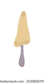 Champiñón, taburete de sapo de temporada de Halloween Ilustración vectorial de hada no comestible, Clipart de setas de fantasía mágica vacaciones de otoño simple dibujo de dibujos animados dibujado a mano minimalista, símbolo de brujería