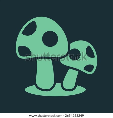 Mushroom trendy applicable important vector Illustration design fascinating colorful background.eps