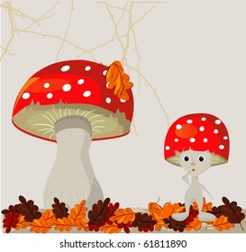mushroom vector