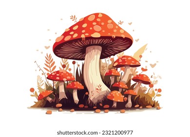 mushroom vector and animation collection