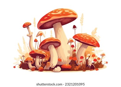 mushroom vector and animation collection