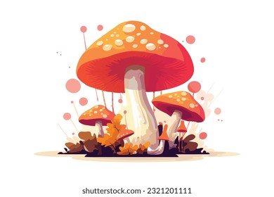 mushroom vector and animation collection