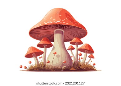 mushroom vector and animation collection
