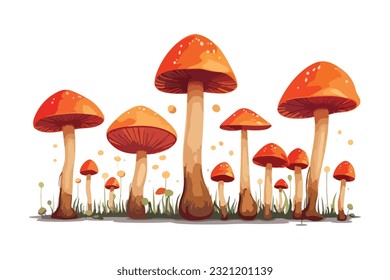 mushroom vector and animation collection