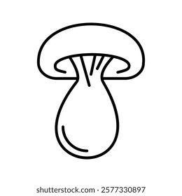 Mushroom vector art design. Mushroom silhouette. Mushroom icon vector.icon .vector illustration, pictogram isolated on white background. color editable