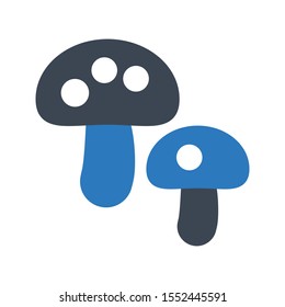 mushroom vector colour glyph icon