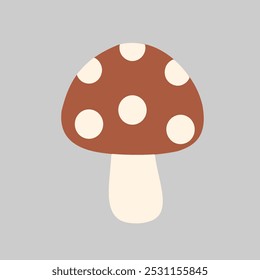 Projeto vetorial de cogumelo ilustração Gary fundo