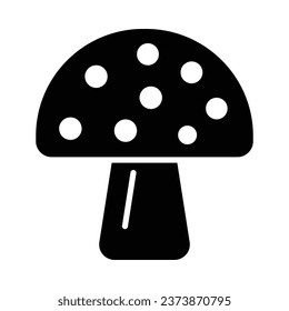 Mushroom Vector Glyph Icon For Personal And Commercial Use.
