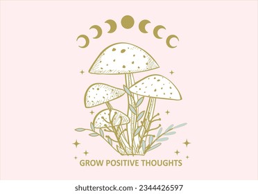 mushroom vector hand drawn design
